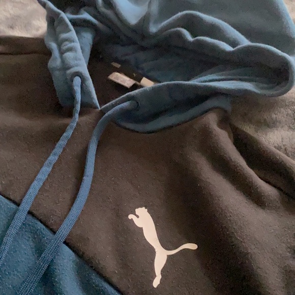 Navy Blue PUMA Hoodie - Picture 2 of 4